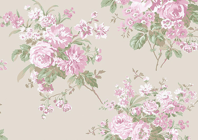Shabby Chic by Rachel Ashwell Rose Chintz (Blackout), Pink - Roller Blind - Image 6